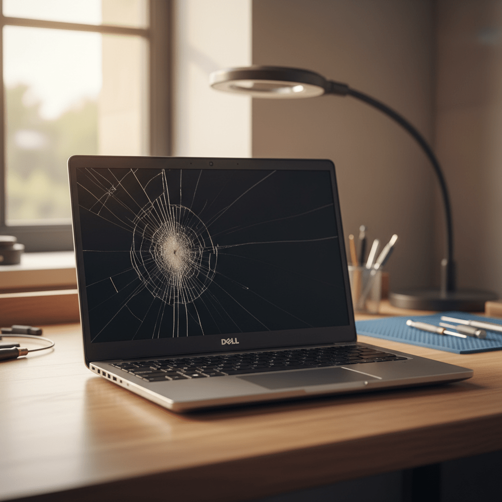 Cracked Dell laptop screen repair in Toorak Gardens — Adelaide SA 5065