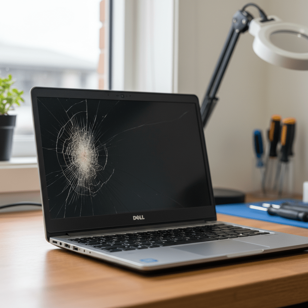 Cracked Dell laptop screen repair in Underdale — Adelaide SA 5032