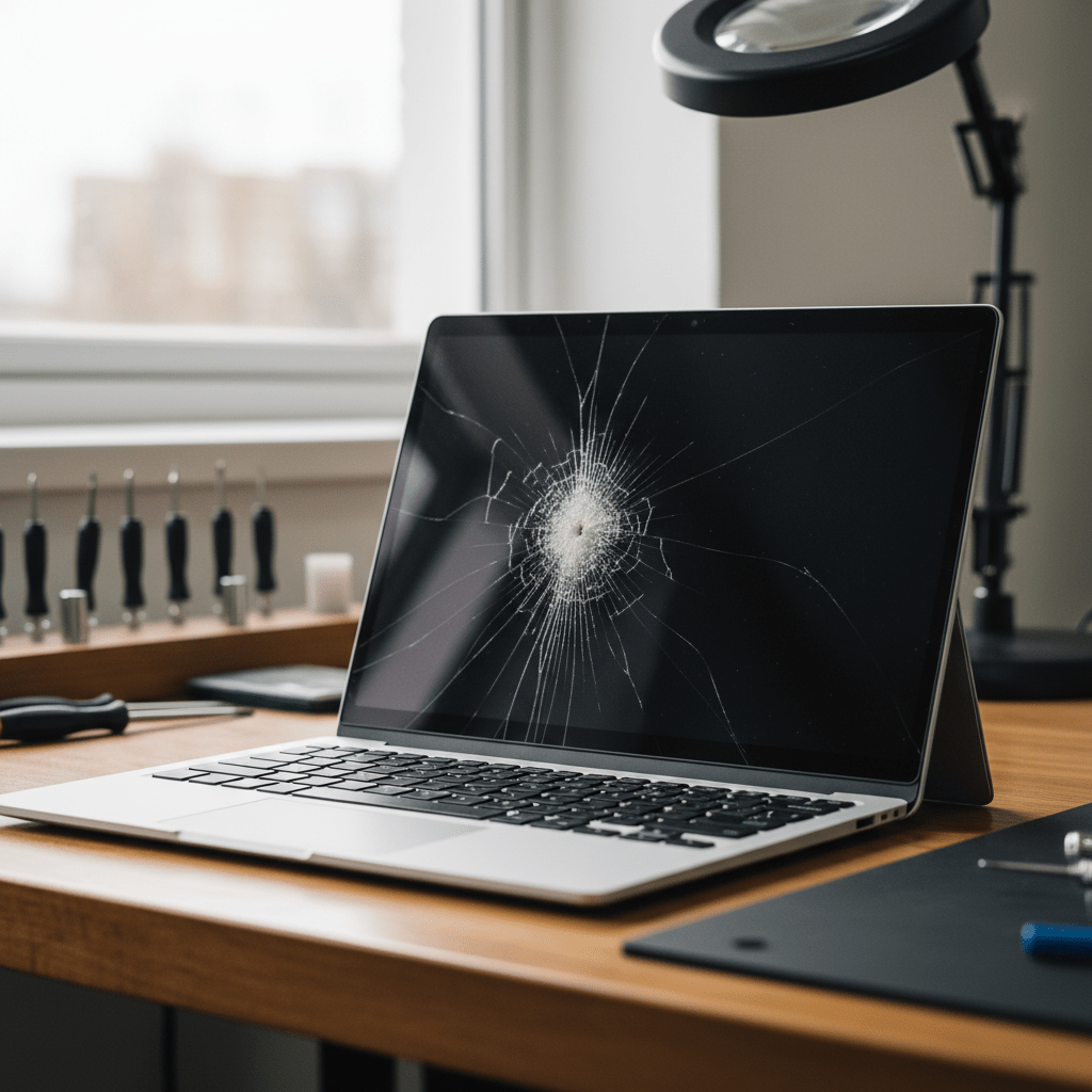 Cracked Microsoft Surface laptop screen repair in Unley — Adelaide SA 5061