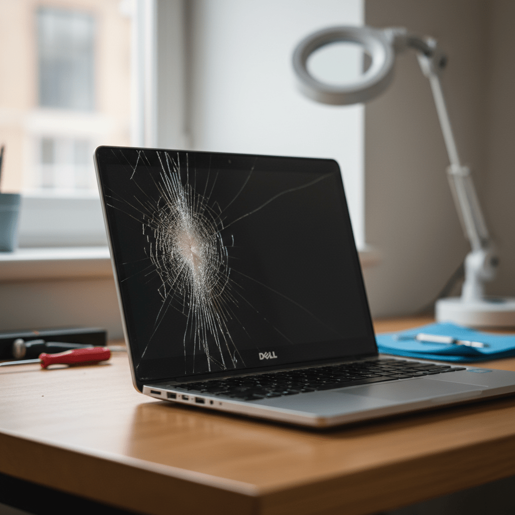 Cracked Dell laptop screen repair in Uraidla — Adelaide SA 5142