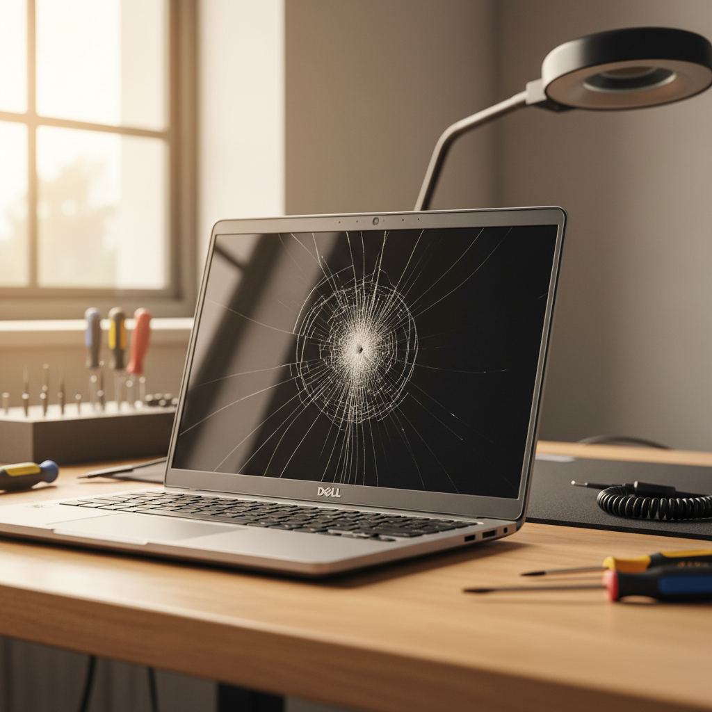 Cracked Dell laptop screen repair in Valentine — Newcastle NSW 2280
