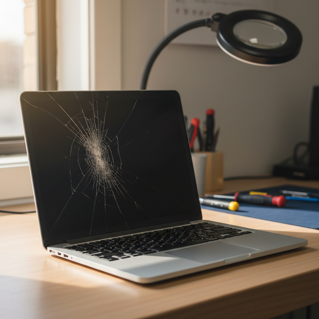 Cracked MacBook Air laptop screen repair in Wagaman — Darwin NT 0810