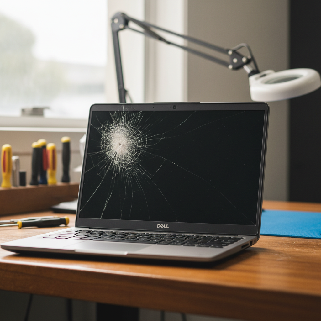 Cracked Dell laptop screen repair in Wangi Wangi — Newcastle NSW 2267