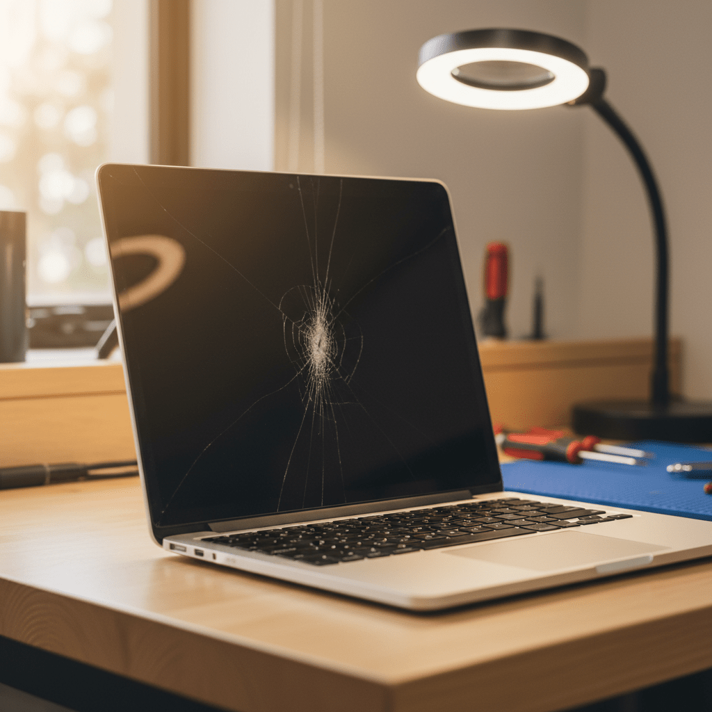 Cracked MacBook Air laptop screen repair in Wayville — Adelaide SA 5034