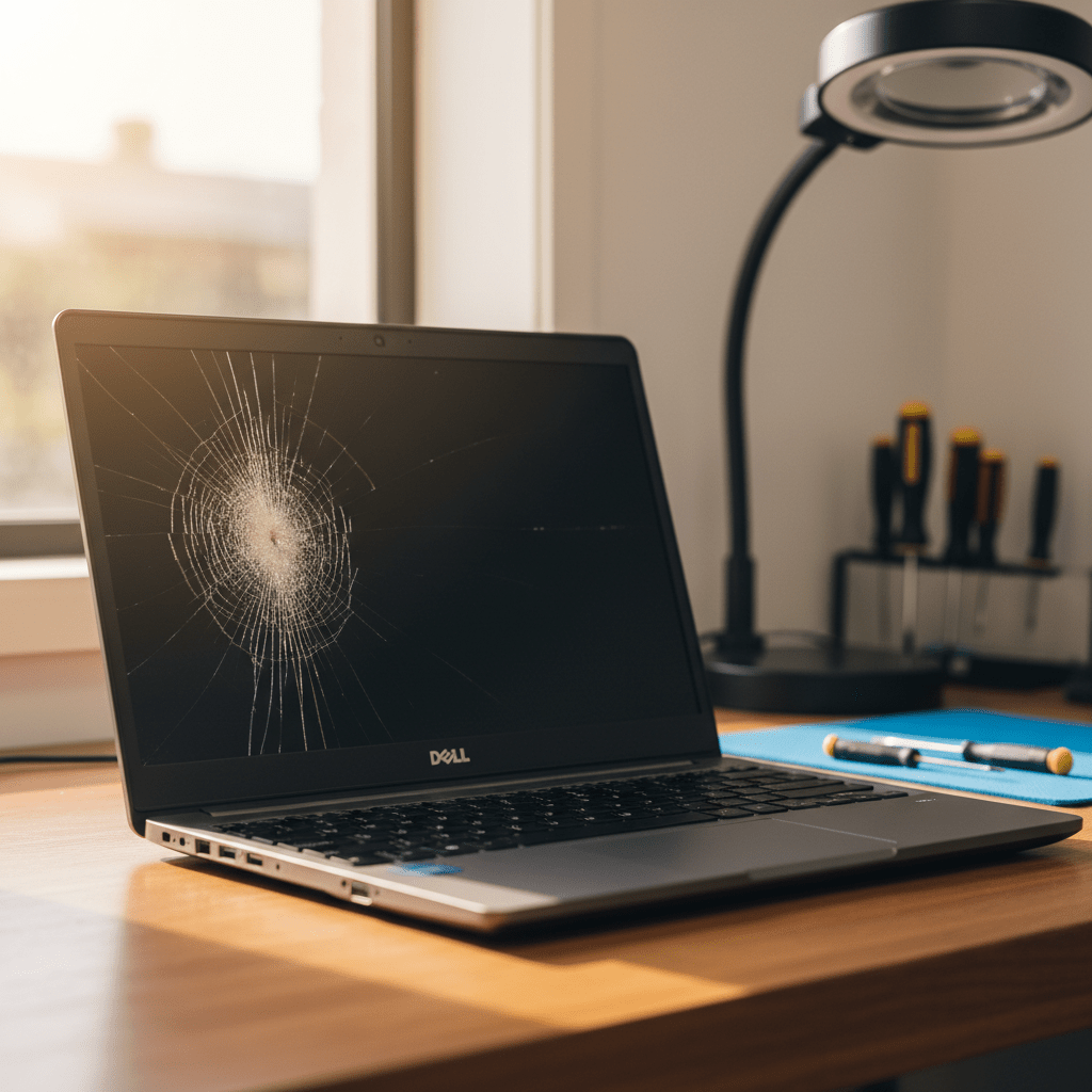 Cracked Dell laptop screen repair in Willunga — Adelaide SA 5172