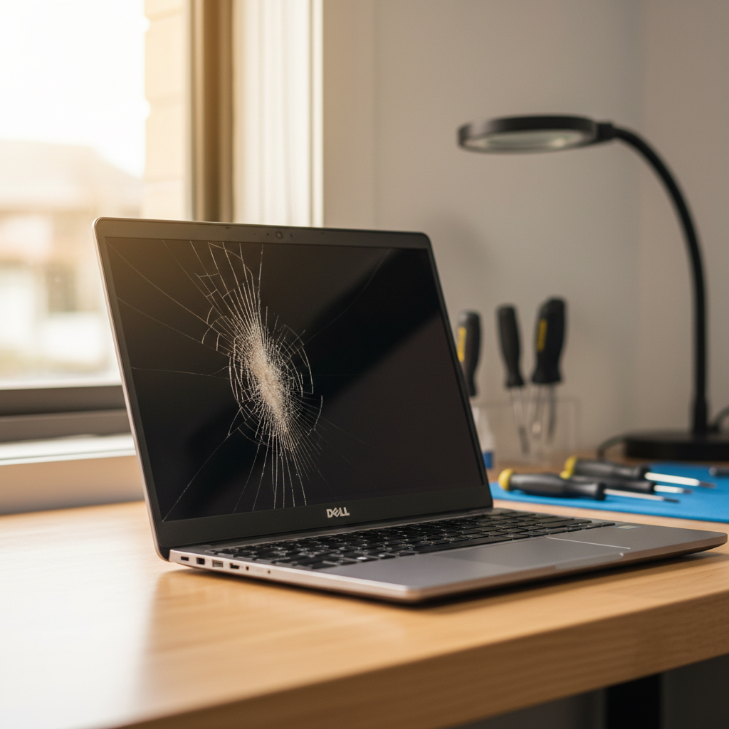 Cracked Dell laptop screen repair in Yarrawonga — Darwin NT 0830