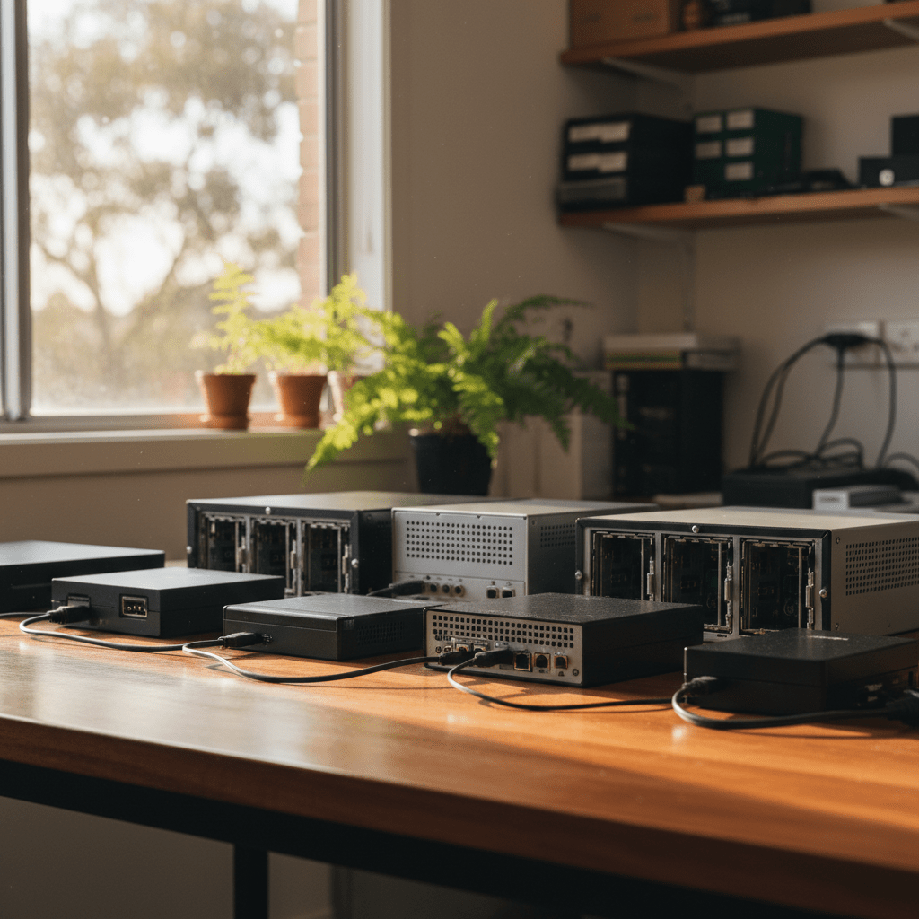 Professional DVR & NVR systems we recover from, including Hikvision and other common brands, for security footage recovery in Australia.