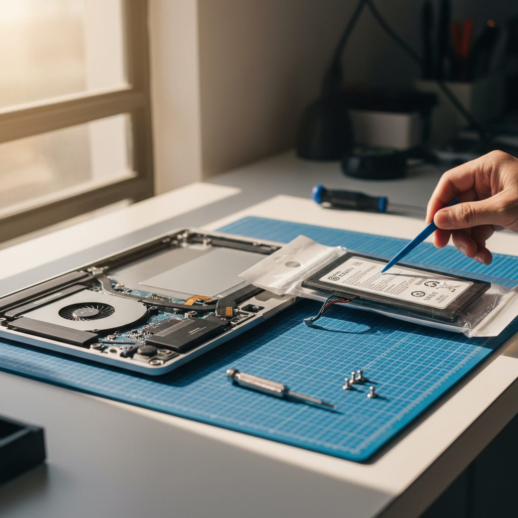 MacBook Pro laptop battery replacement service in Black Jungle — Darwin NT 0822