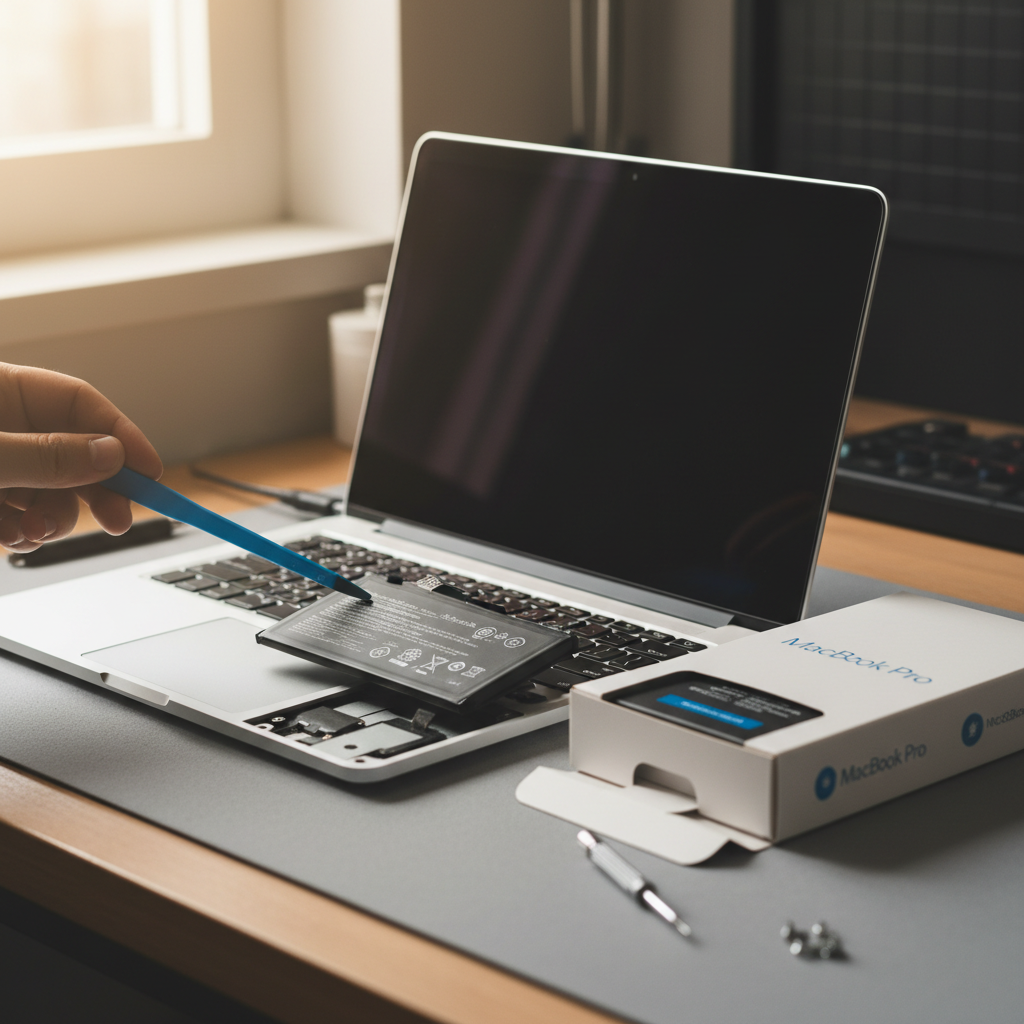 MacBook Pro laptop battery replacement service in Cams Wharf — Newcastle NSW 2281