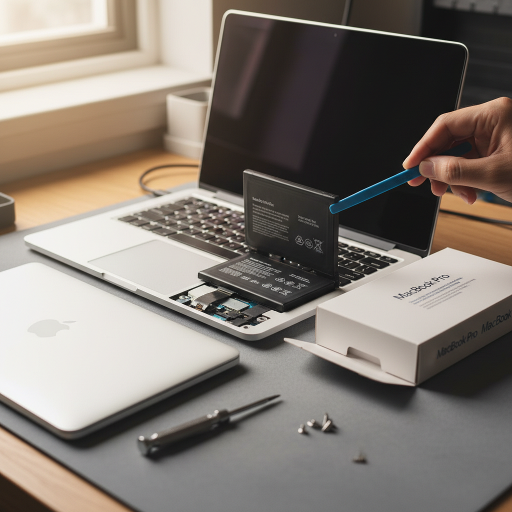 MacBook Pro laptop battery replacement service in Ferryden Park — Adelaide SA 5010