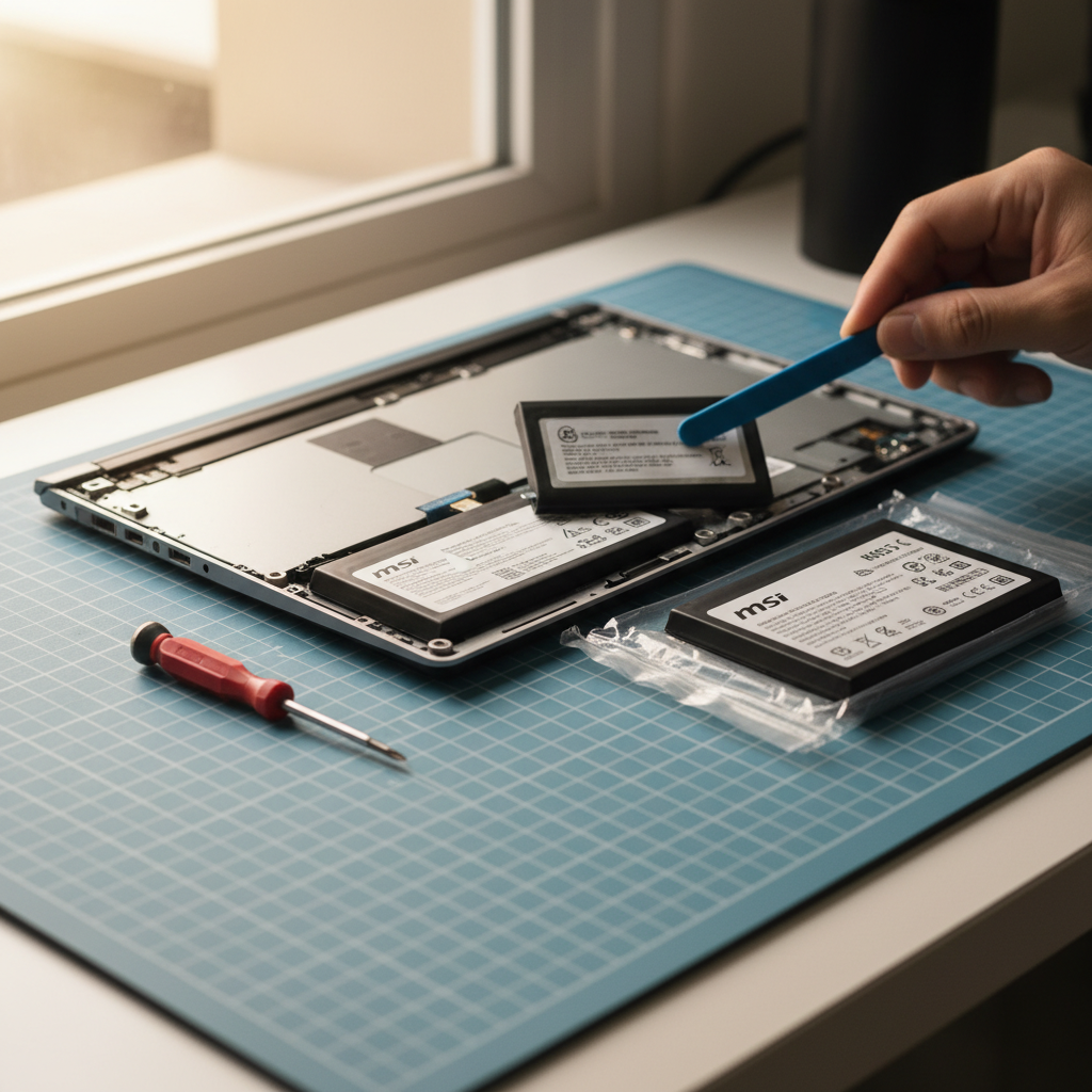 MSI laptop battery replacement service in Modbury North — Adelaide SA 5092