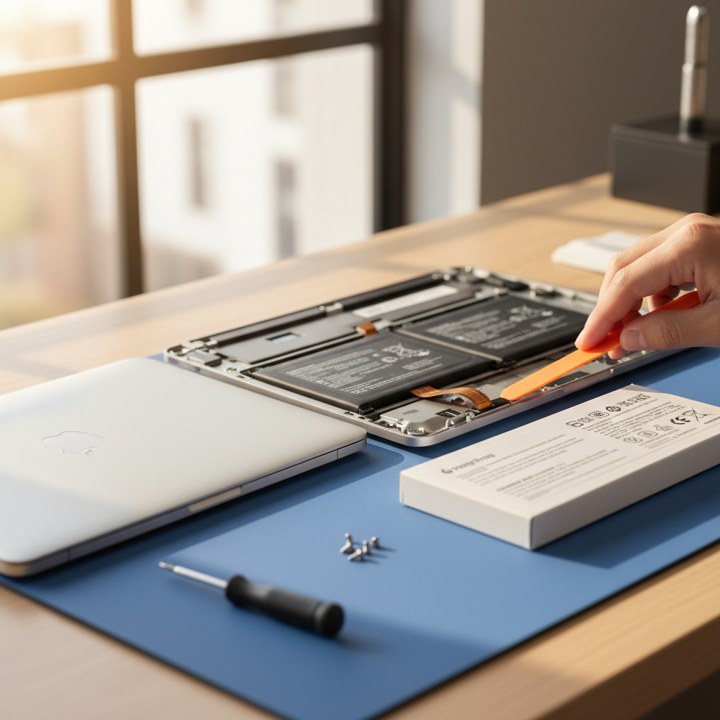 MacBook Pro laptop battery replacement service in Myuna Bay — Newcastle NSW 2264