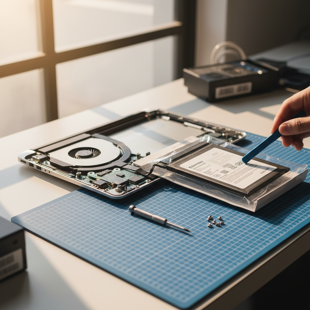 MacBook Pro laptop battery replacement service in Ryhope — Newcastle NSW 2283