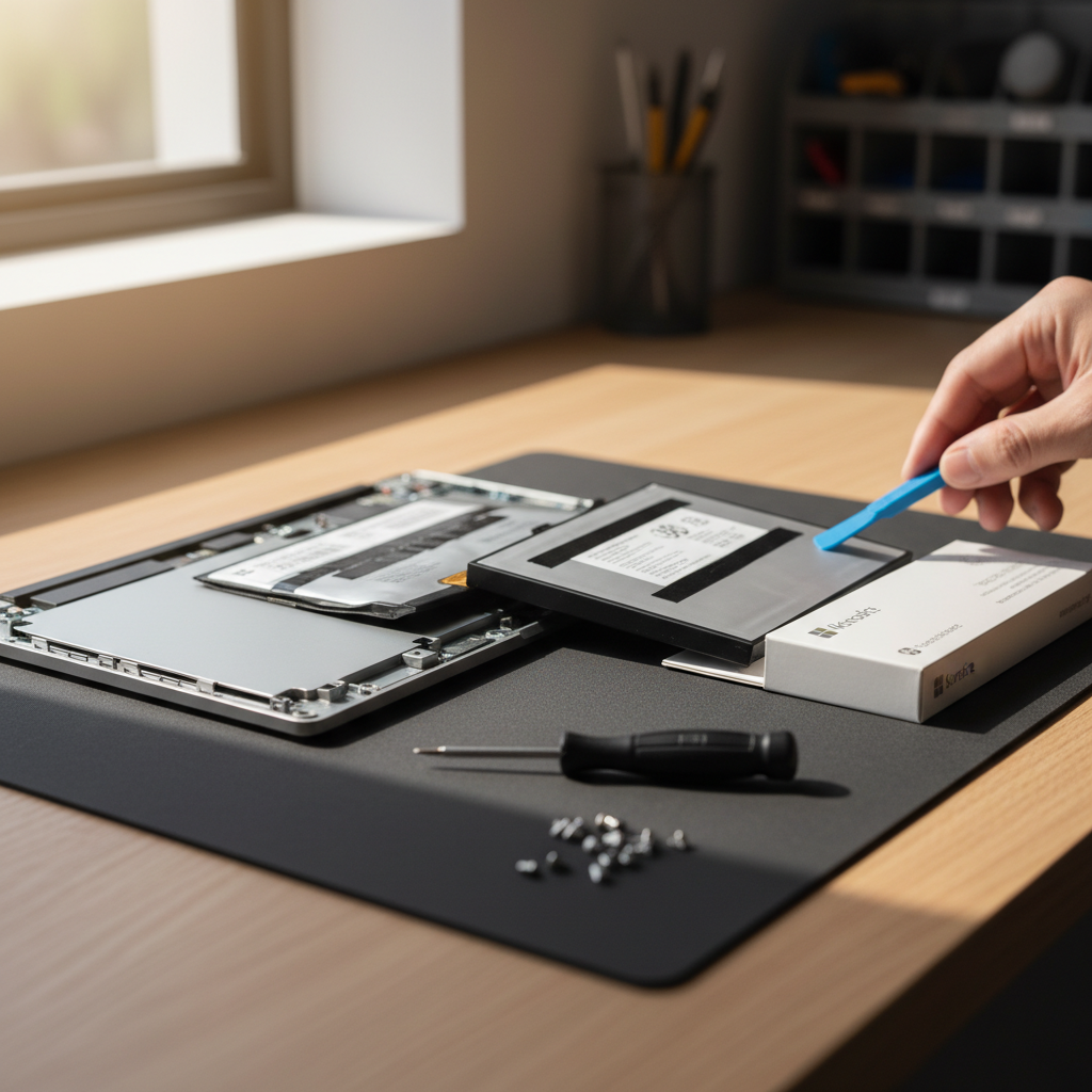 Microsoft Surface laptop battery replacement service in Tenambit — Newcastle NSW 2323