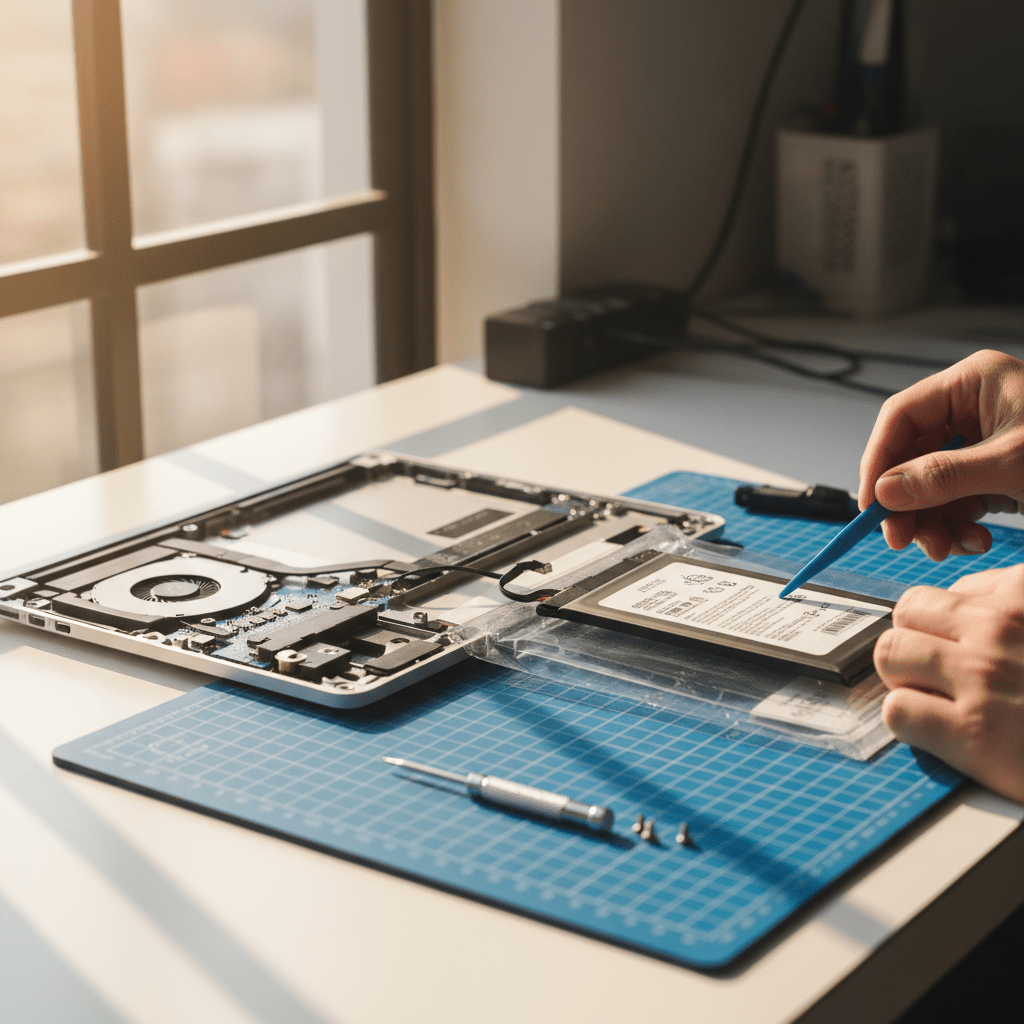 MacBook Pro laptop battery replacement service in Upper Hermitage — Adelaide SA 5131