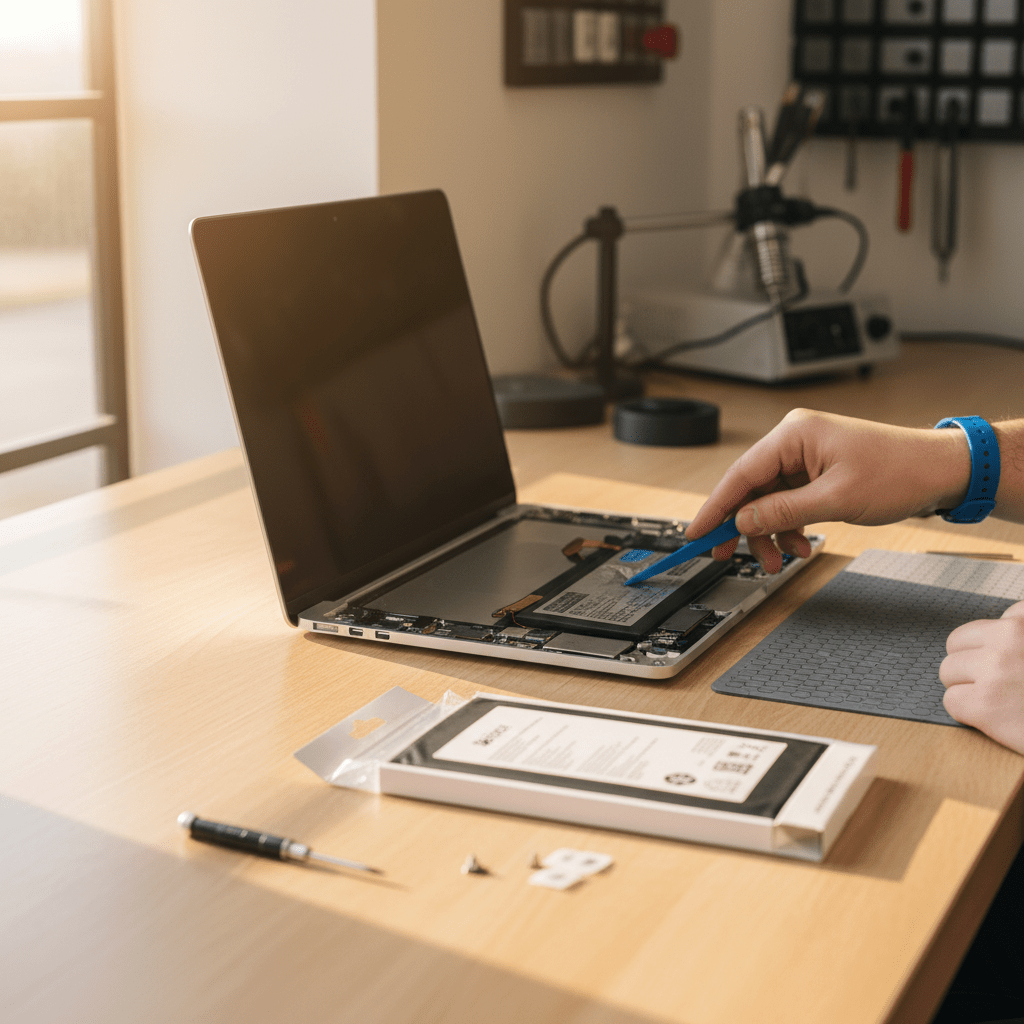 MacBook Pro laptop battery replacement service in Woodville South — Adelaide SA 5011
