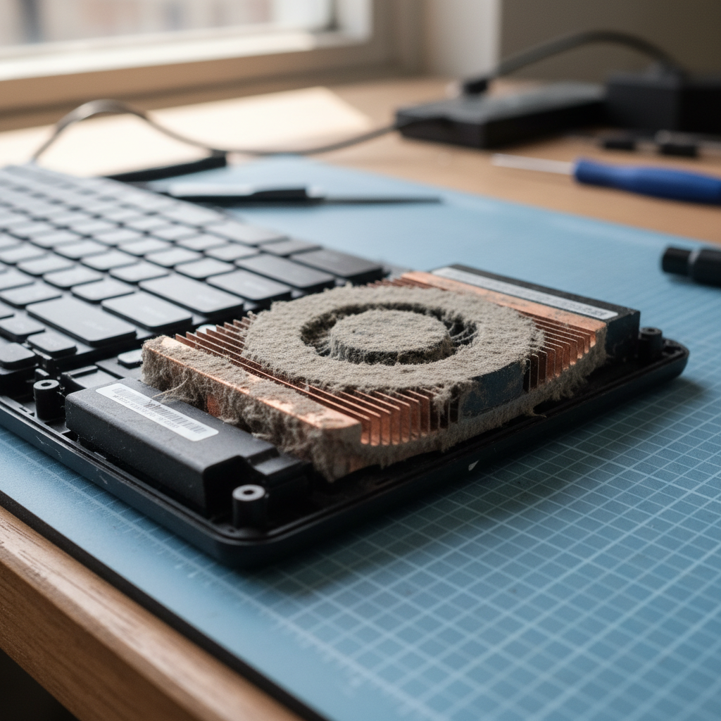 Dust-clogged laptop fan cleaning service in Adamstown Heights — Newcastle NSW 2289