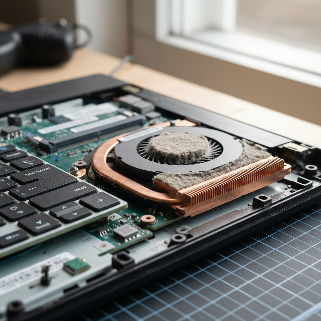 Dust-clogged laptop fan cleaning service in Aldinga — Adelaide SA 5173