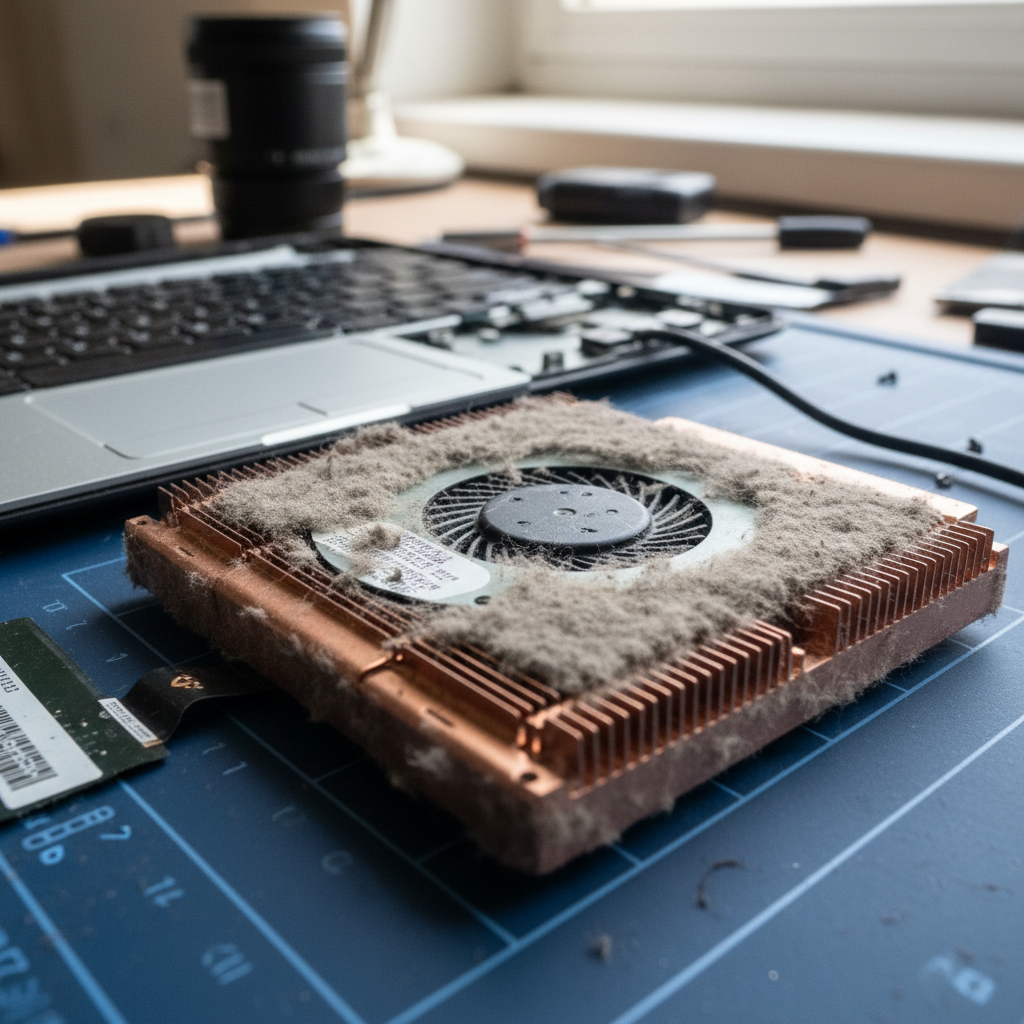 Dust-clogged laptop fan cleaning service in Bar Beach — Newcastle NSW 2300