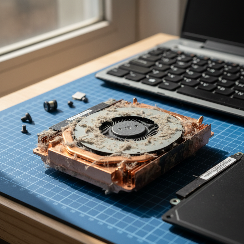 Dust-clogged laptop fan cleaning service in Bees Creek — Darwin NT 0822