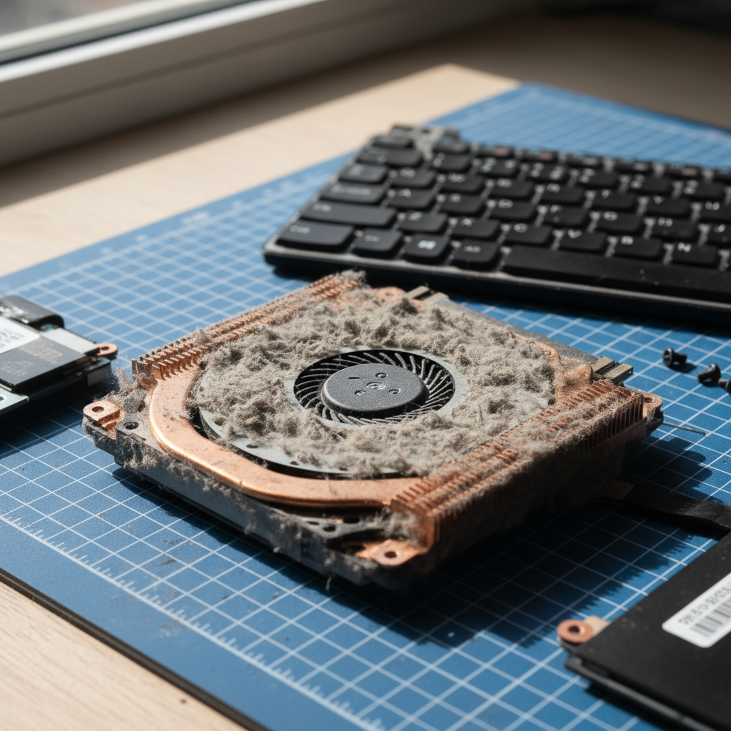 Dust-clogged laptop fan cleaning service in Beulah Park — Adelaide SA 5067