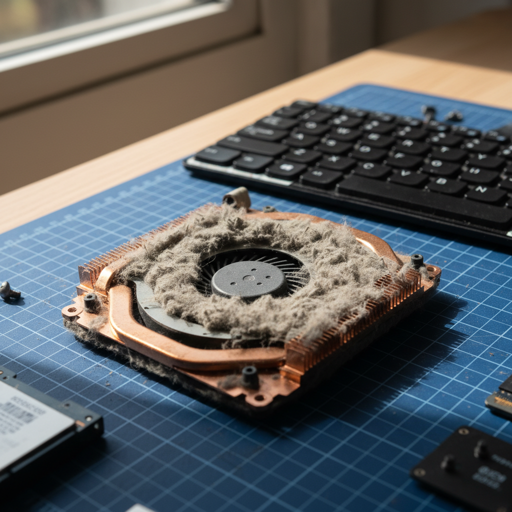 Dust-clogged laptop fan cleaning service in Biggs Flat — Adelaide SA 5153
