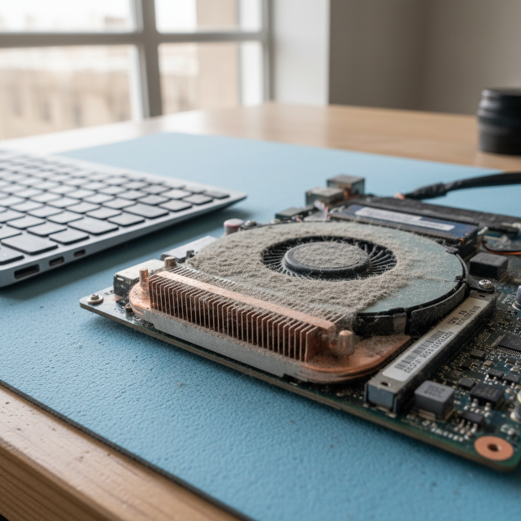 Dust-clogged laptop fan cleaning service in Blackalls Park — Newcastle NSW 2283