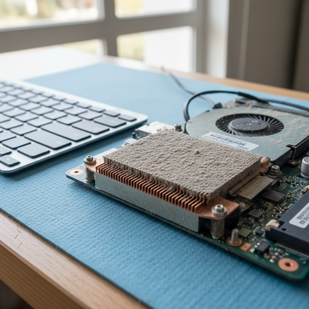 Dust-clogged laptop fan cleaning service in Blair Athol West — Adelaide SA 5084