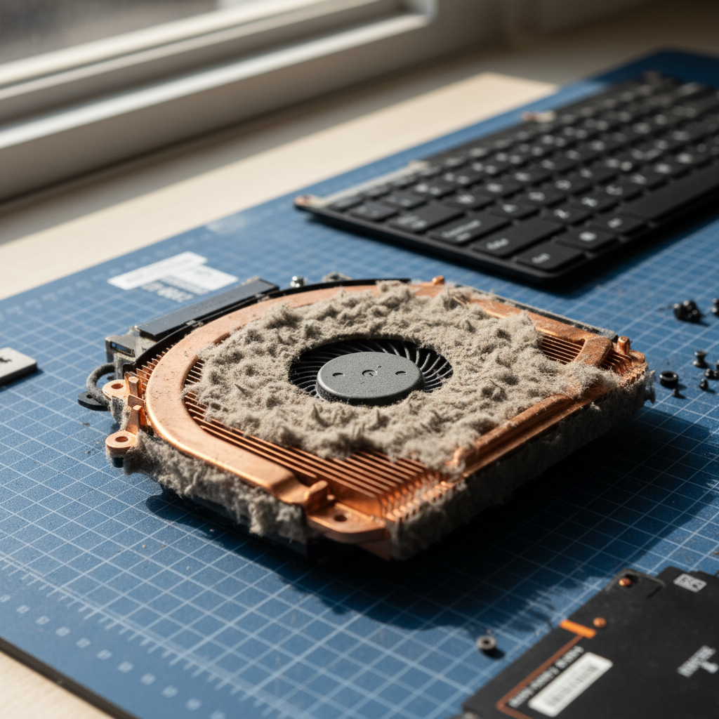 Dust-clogged laptop fan cleaning service in Blewitt Springs — Adelaide SA 5171