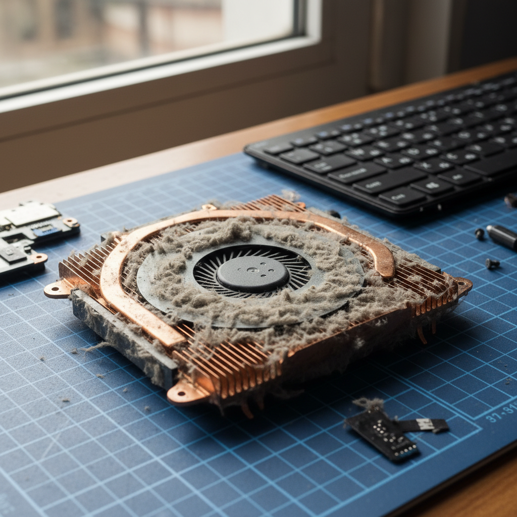 Dust-clogged laptop fan cleaning service in Boat Harbour — Newcastle NSW 2480