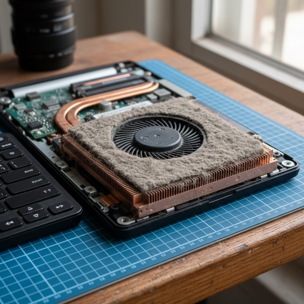 Dust-clogged laptop fan cleaning service in Bonnells Bay — Newcastle NSW 2264