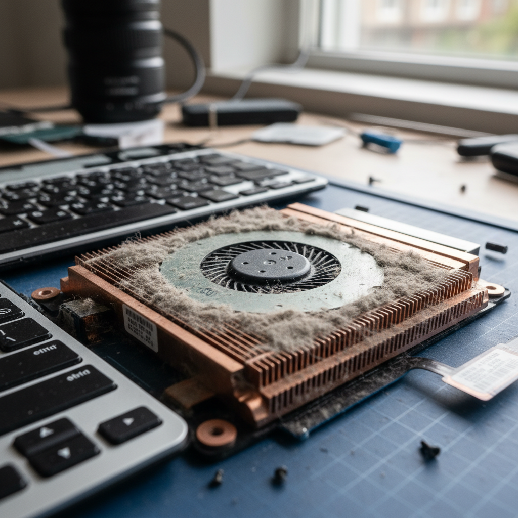 Dust-clogged laptop fan cleaning service in Bull Creek — Adelaide SA 5157