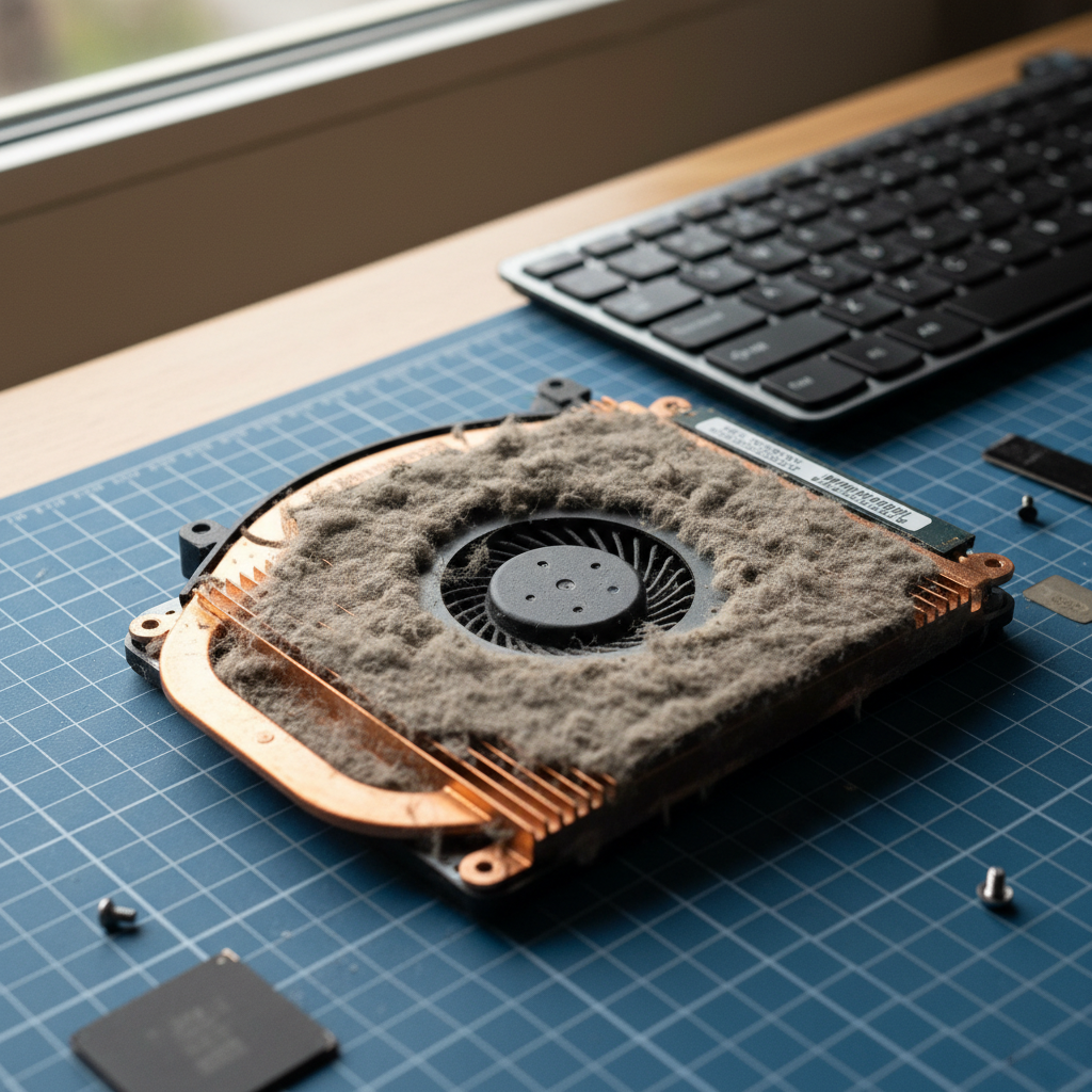 Dust-clogged laptop fan cleaning service in Castambul — Adelaide SA 5076