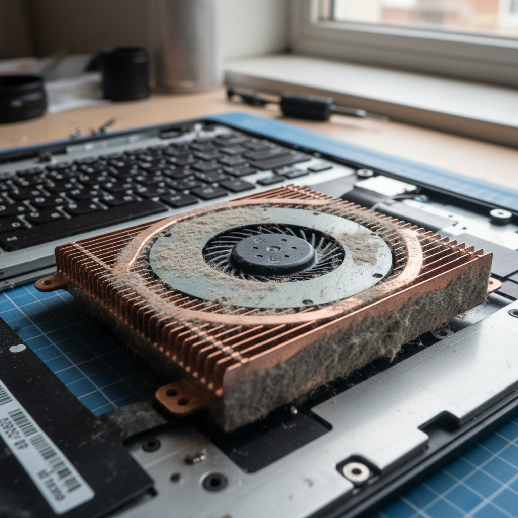 Dust-clogged laptop fan cleaning service in Channel Island — Darwin NT 0822