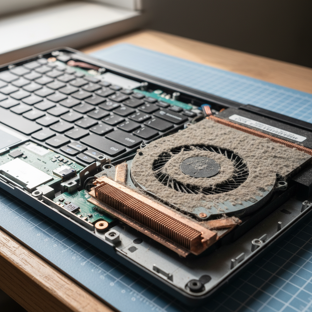 Dust-clogged laptop fan cleaning service in Chapel Hill — Adelaide SA 5153
