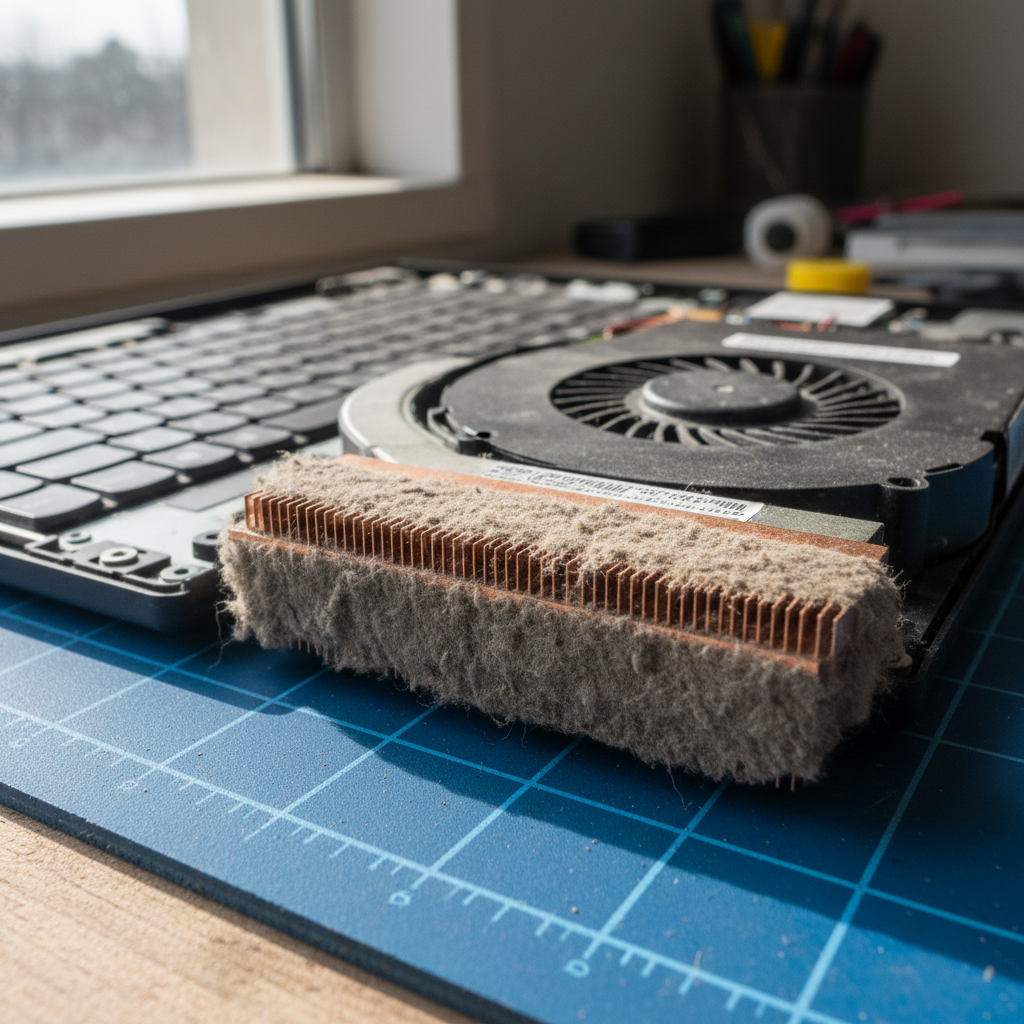 Dust-clogged laptop fan cleaning service in Christies Beach — Adelaide SA 5165