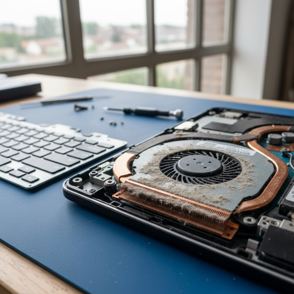 Dust-clogged laptop fan cleaning service in Congewai — Newcastle NSW 2325