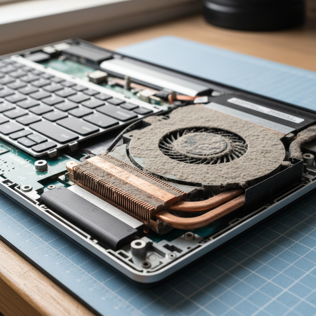 Dust-clogged laptop fan cleaning service in Doyalson — Newcastle NSW 2262