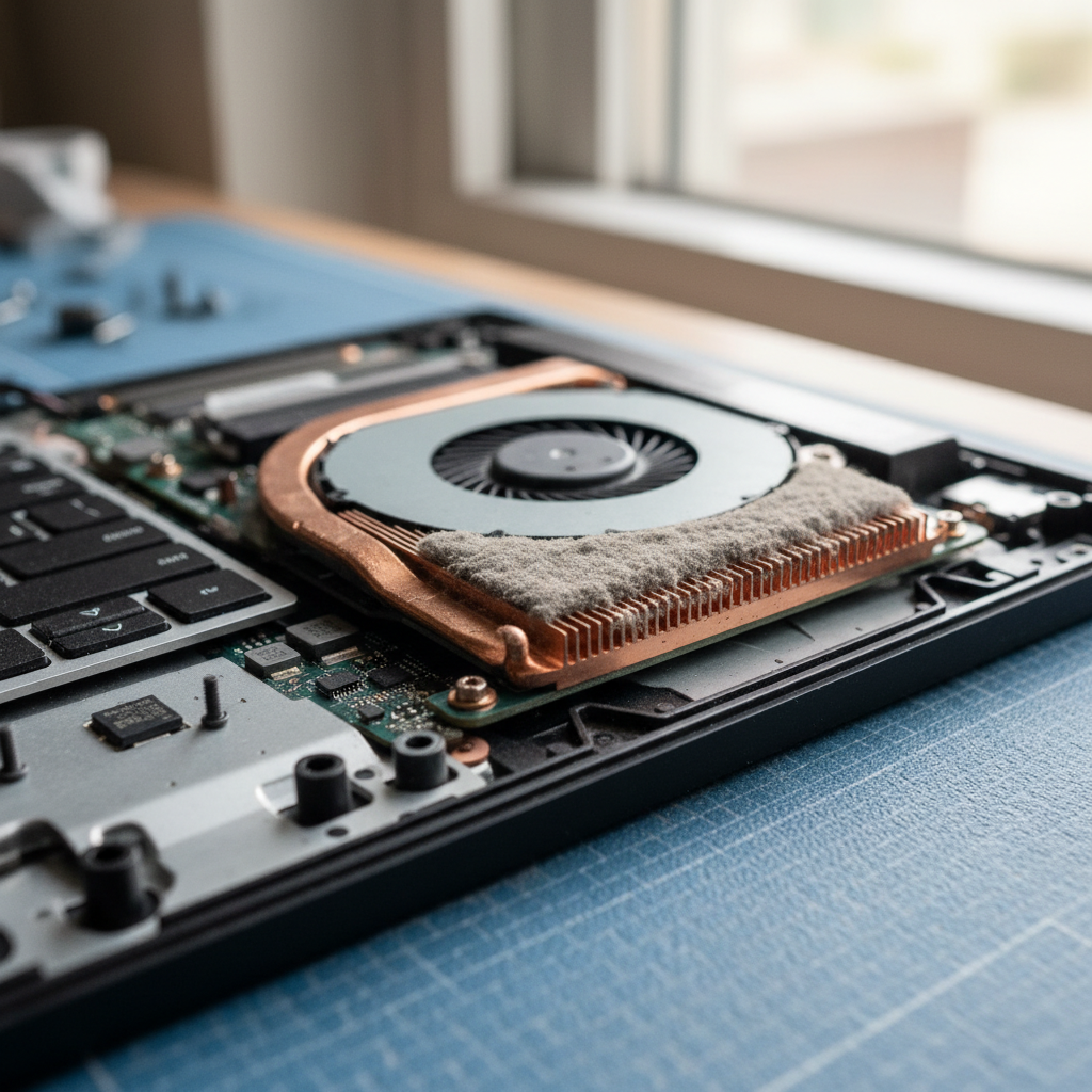 Dust-clogged laptop fan cleaning service in Doyalson North — Newcastle NSW 2262