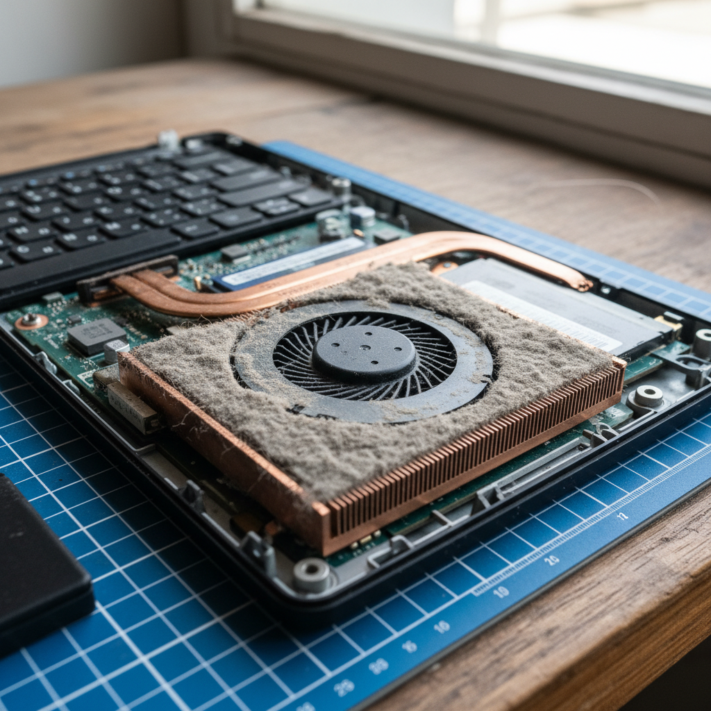 Dust-clogged laptop fan cleaning service in Duns Creek — Newcastle NSW 2321