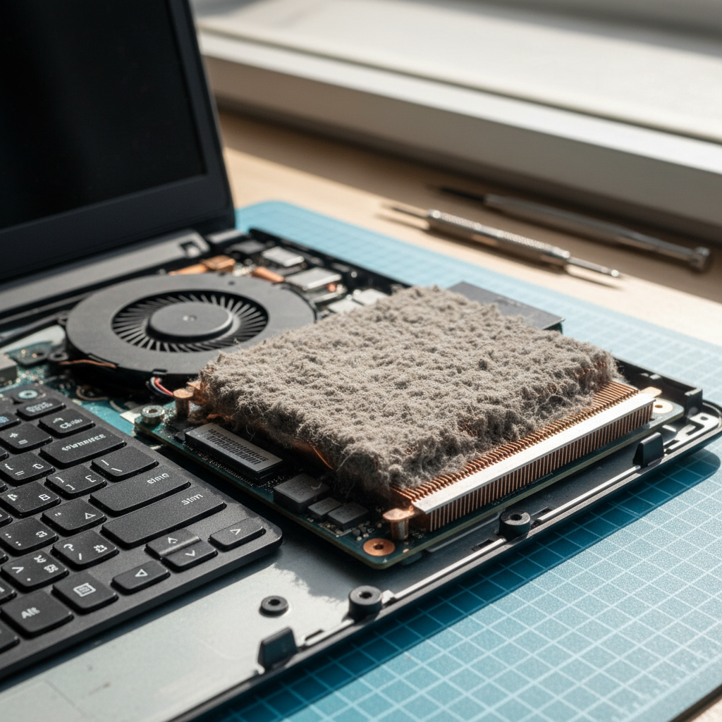 Dust-clogged laptop fan cleaning service in Edwardstown — Adelaide SA 5039