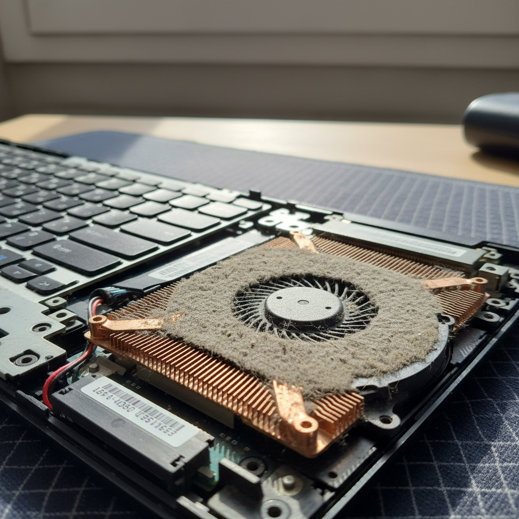 Dust-clogged laptop fan cleaning service in Elizabeth Vale — Adelaide SA 5112