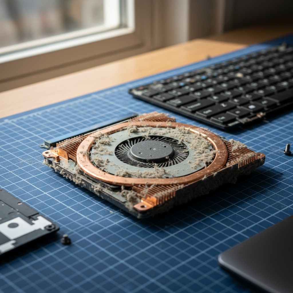 Dust-clogged laptop fan cleaning service in Elizabeth West — Adelaide SA 5113