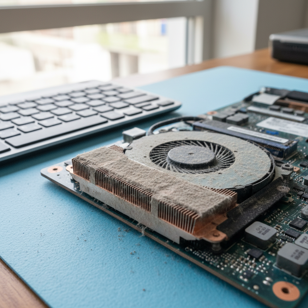 Dust-clogged laptop fan cleaning service in Fannie Bay — Darwin NT 0820