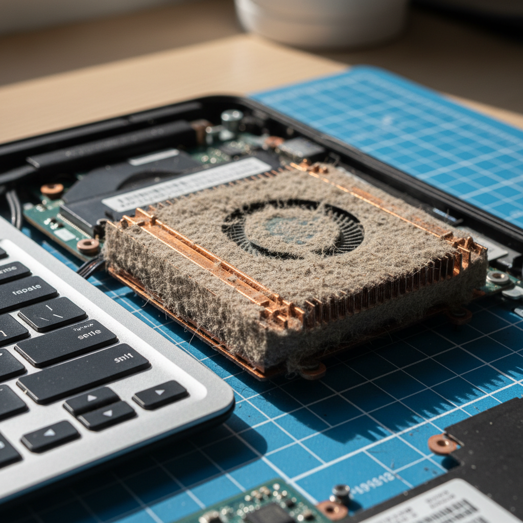 Dust-clogged laptop fan cleaning service in Forest Range — Adelaide SA 5139