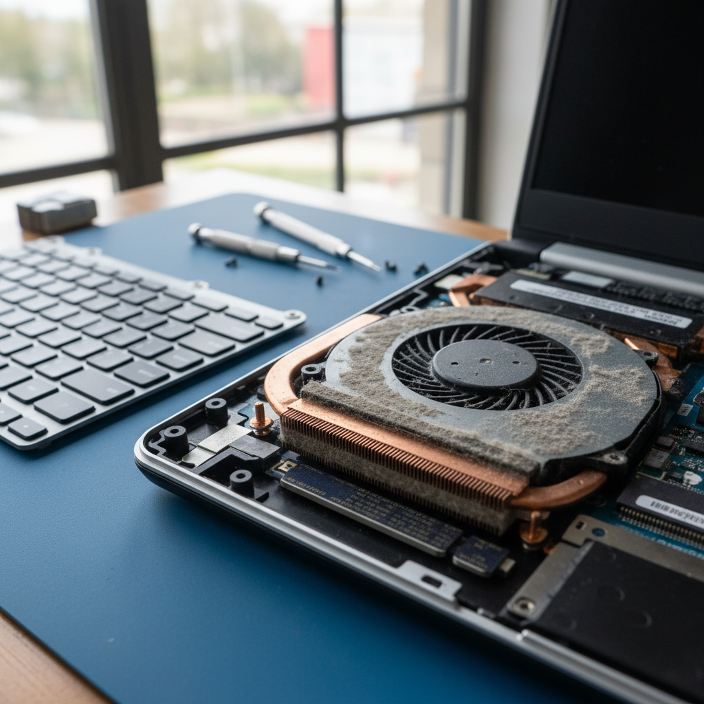 Dust-clogged laptop fan cleaning service in Forestville — Adelaide SA 5035