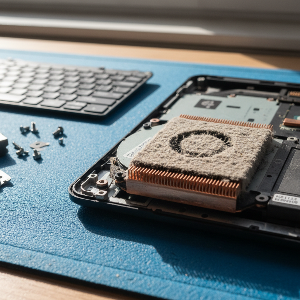 Dust-clogged laptop fan cleaning service in Glenlusk — Hobart TAS 7012