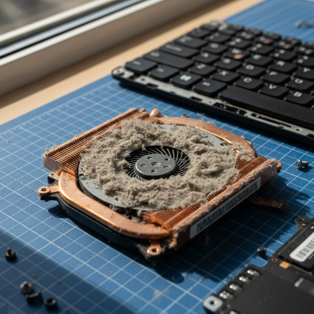 Dust-clogged laptop fan cleaning service in Glenunga — Adelaide SA 5064
