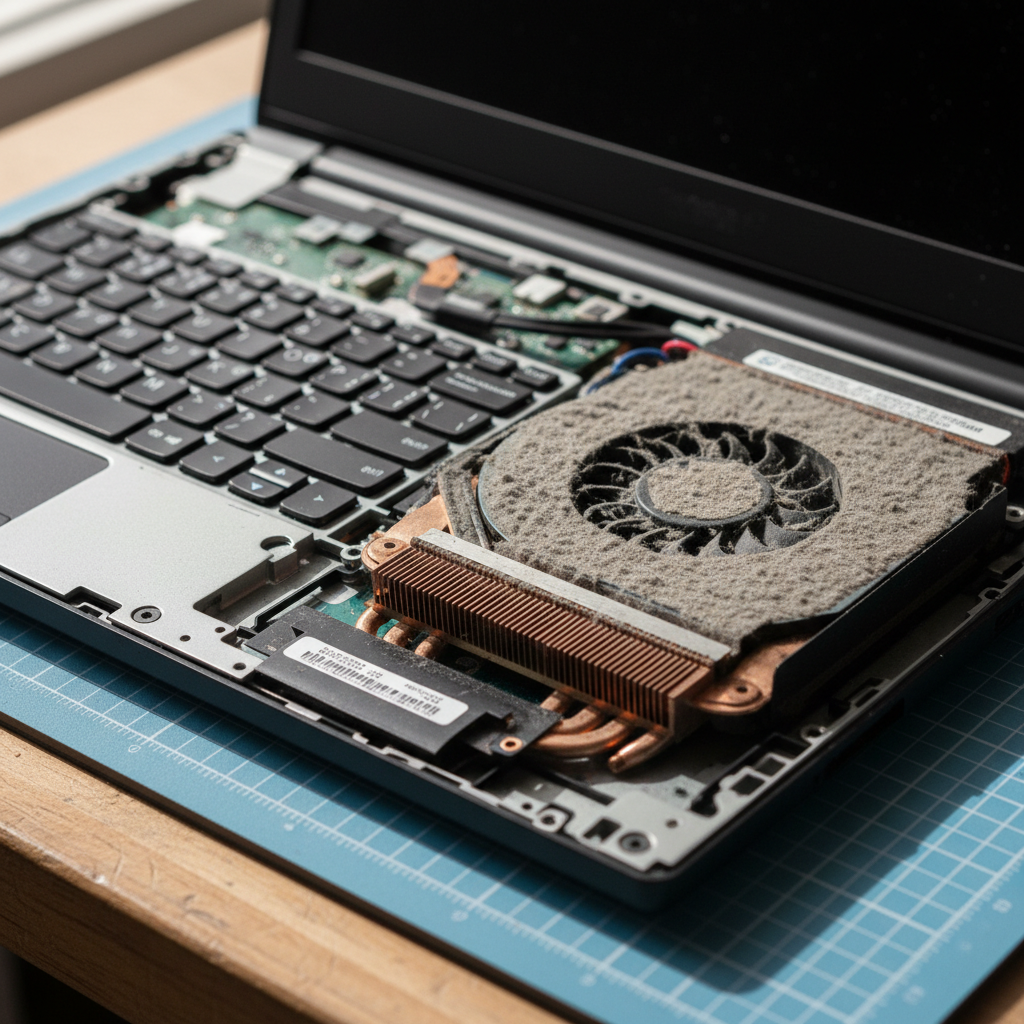 Dust-clogged laptop fan cleaning service in Grasstree Hill — Hobart TAS 7017