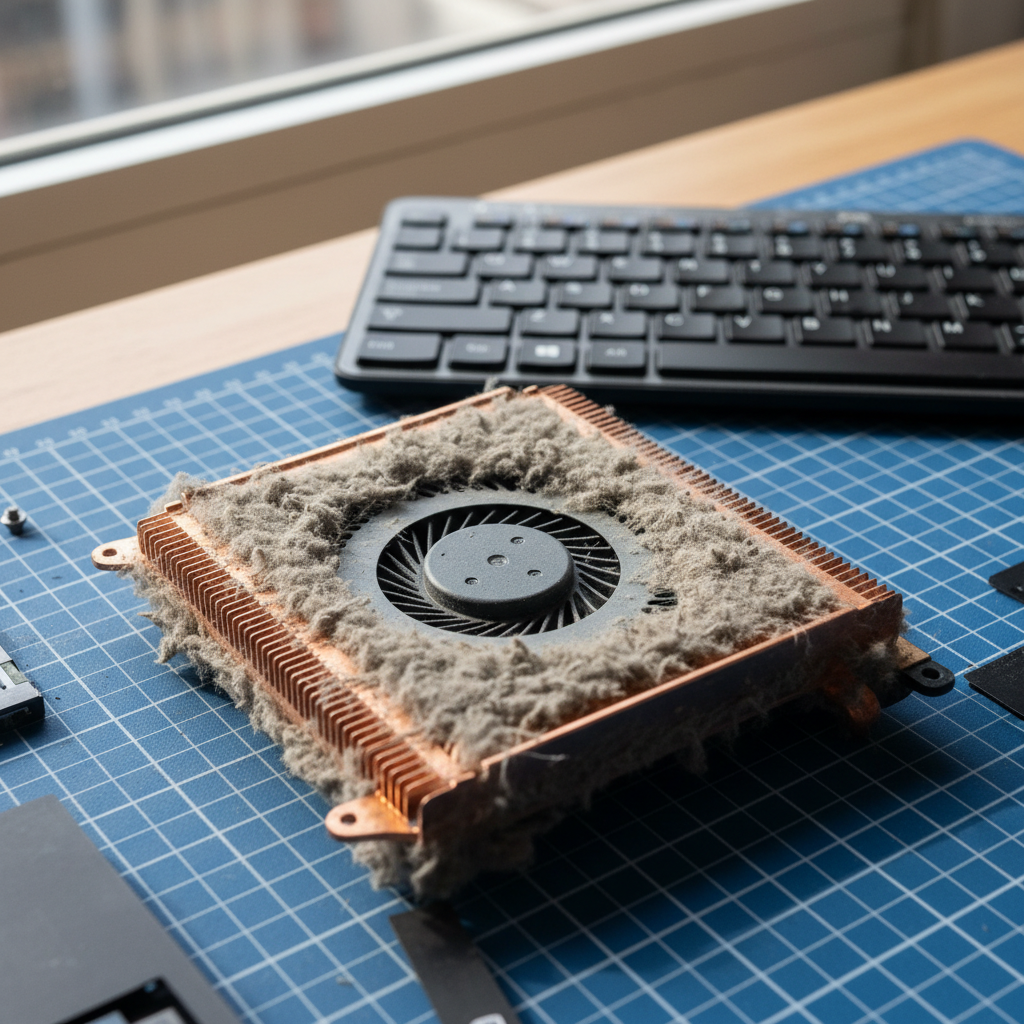 Dust-clogged laptop fan cleaning service in Hawthorndene — Adelaide SA 5051